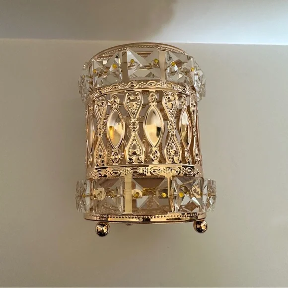 NEW Round Make Up Brush Holder with Crystals - Picture 4 of 8